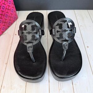 Elegant Black Leather Sandals